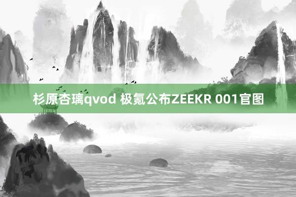 杉原杏璃qvod 极氪公布ZEEKR 001官图