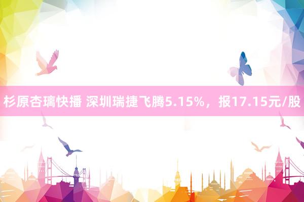 杉原杏璃快播 深圳瑞捷飞腾5.15%，报17.15元/股