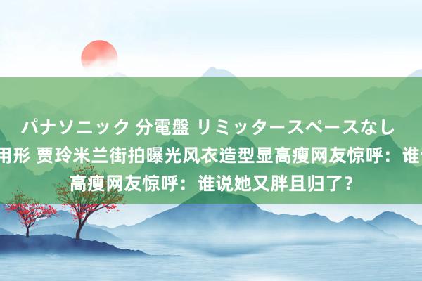 パナソニック 分電盤 リミッタースペースなし 露出・半埋込両用形 贾玲米兰街拍曝光风衣造型显高瘦网友惊呼：谁说她又胖且归了？