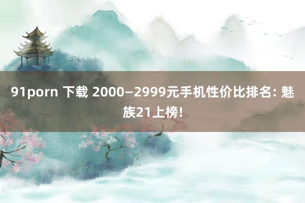 91porn 下载 2000—2999元手机性价比排名: 魅族21上榜!