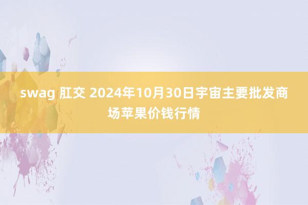 swag 肛交 2024年10月30日宇宙主要批发商场苹果价钱行情