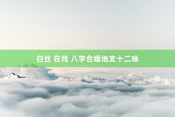 白丝 在线 八字合婚地支十二咏