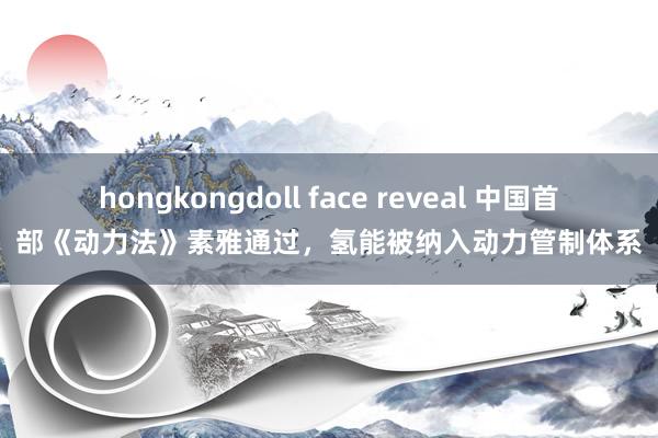 hongkongdoll face reveal 中国首部《动力法》素雅通过，氢能被纳入动力管制体系