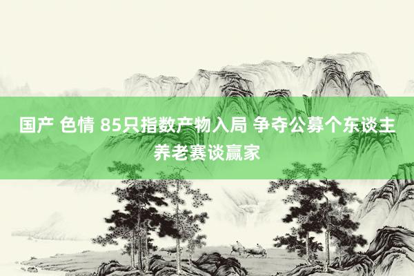 国产 色情 85只指数产物入局 争夺公募个东谈主养老赛谈赢家